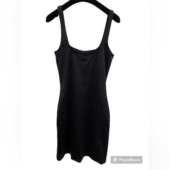 NWT SKIMS Signature Swim Tank Dress Swimsuit Coverup in Onyx Black Size Small - Picture 6 of 8